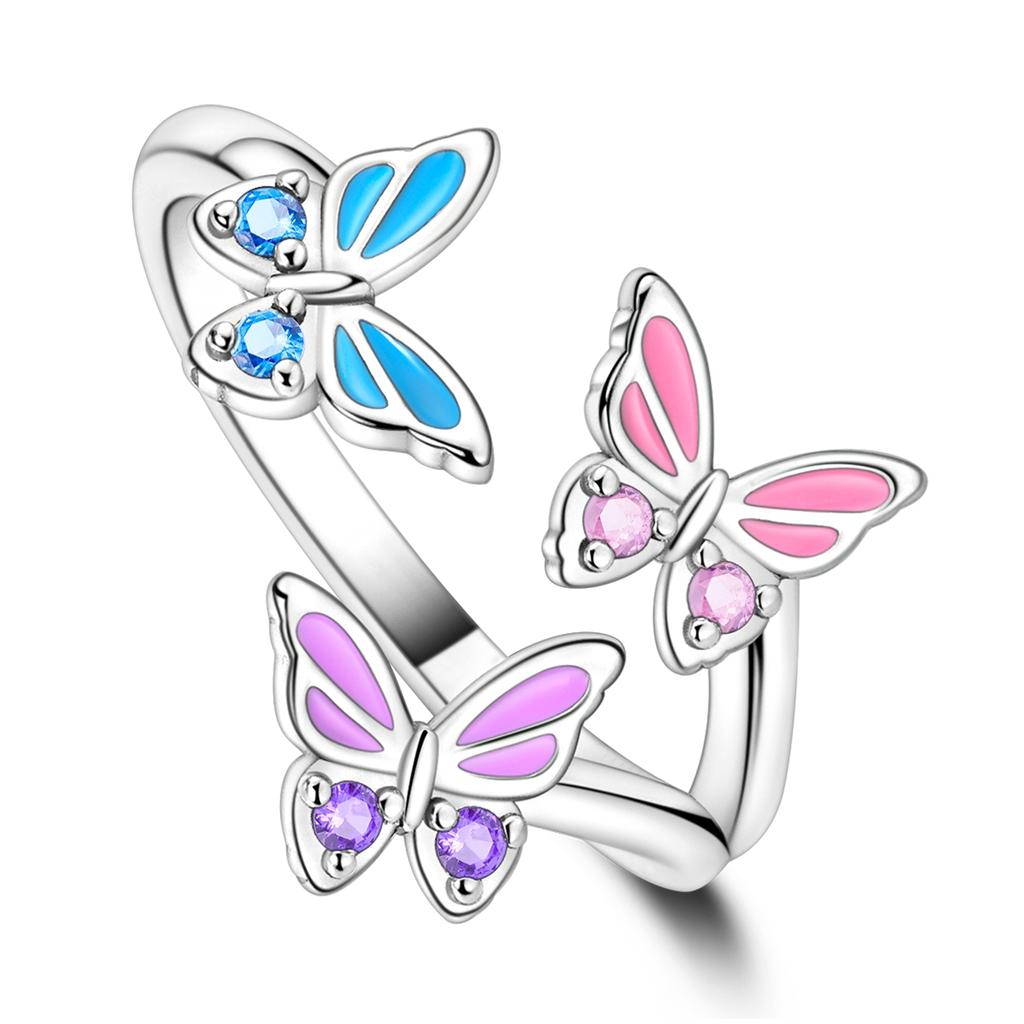925 Silver Open Ring Gold Color Rotate Star Wing Ring For Men Woman Trendy Styles Yoof Gift Fahsion Jewelry