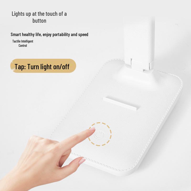 USB LED Folding Desk Lamp - Eye Protection Reading Light for Students, Bedside, Dormitory, and Bedroom Atmosphere Night Light.