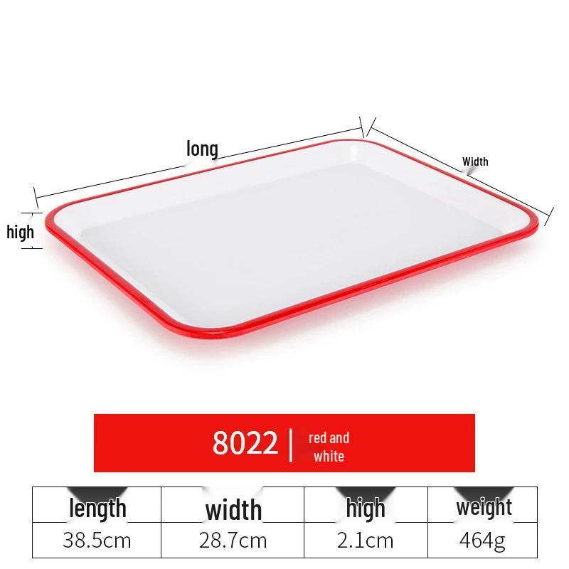 Melamine Rectangular Serving Tray for Cups, Bread, and Cake