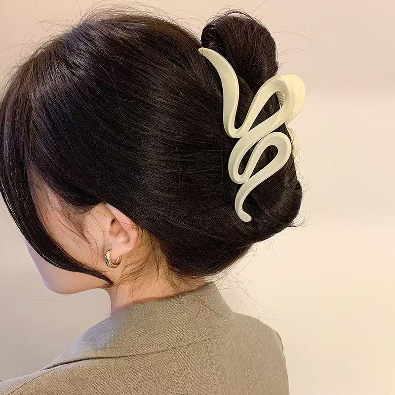 Encounter Maillard Frosted Large Claw Clip: Luxury Shark Hair Accessory for Women 2024