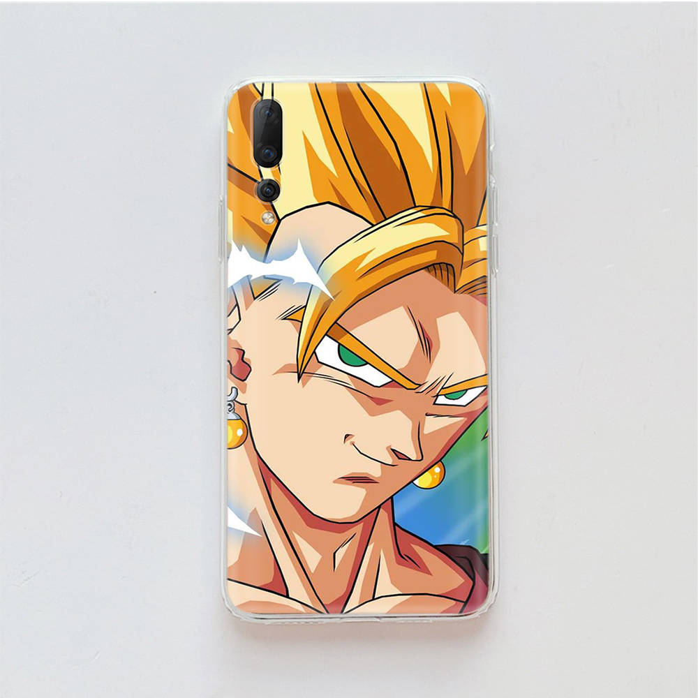 Transparent Case for Samsung A04 A14 A23 M33 M53 Realme 10 9 C35 C55 VIVO X80 Infinix Hot 30 Note 11 Tecno Spark 8P Pro W-86 Dragon Ball Super