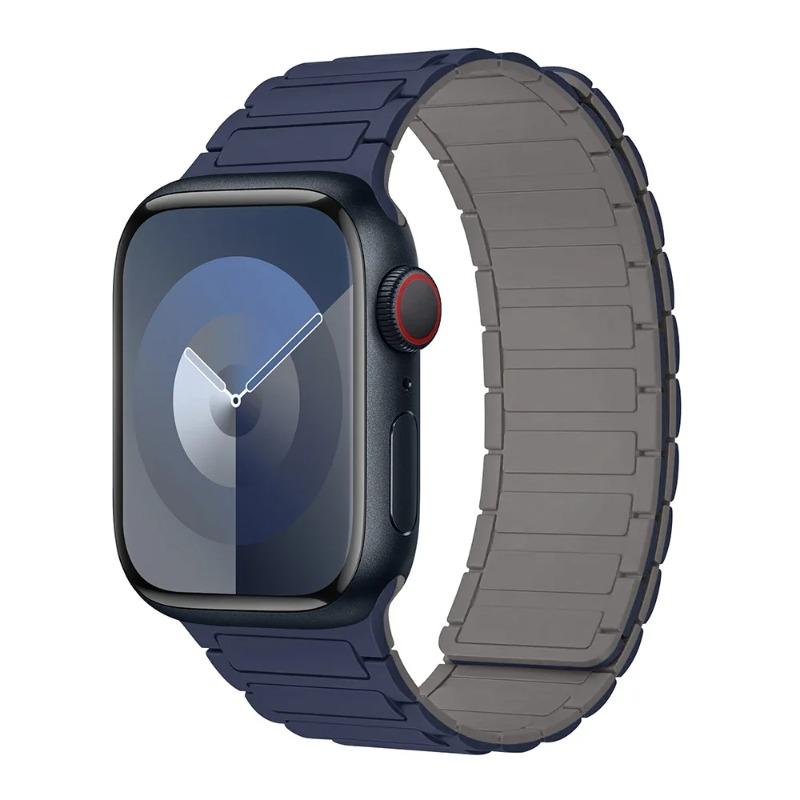 Magnetic Loop for Apple Watch 44mm 40mm 49mm 45mm 41mm 46mm Silicone Bracelet for IWatch Series 12 11 10 9 8 7 6 5 4 3 Se Ultra 2 Strap