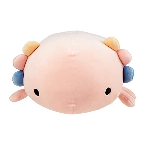 Ribuhaato Polyester Bolster Cushion Marshmallow Aquamie Axolotl (Total Length Approx. 15cm) Plush Toy 48051-23