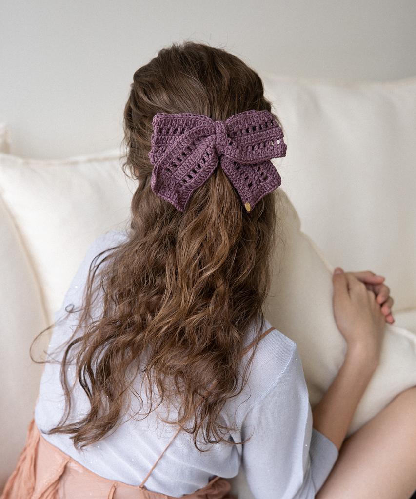 Merrymotive Special Crochet Knitted Ribbon Hairpin (4Colors)