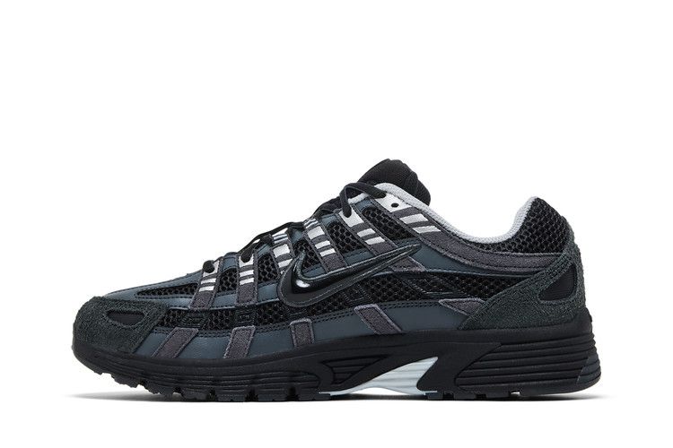 Nike P-6000 Piele întoarsă Antracit Metalic Argintiu