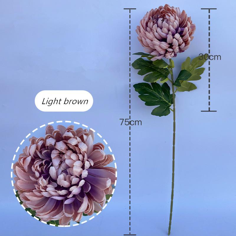Large Single Chrysanthemum Country Style Living Room Flower Arrangement Artificial Flowers Wedding Shooting Props Decor Floral