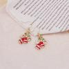 Christmas Earrings, Creative Sweet Drip Bow Bell Earrings Earrings