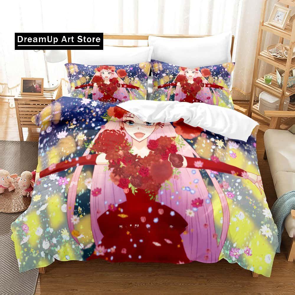 Anime Sänglakan Set Belle Sängkläder Set Enkelsäng Tvilling Full Queen King Size Sängset Vuxen Barn Sovrum Påslakanset Hemtextilier