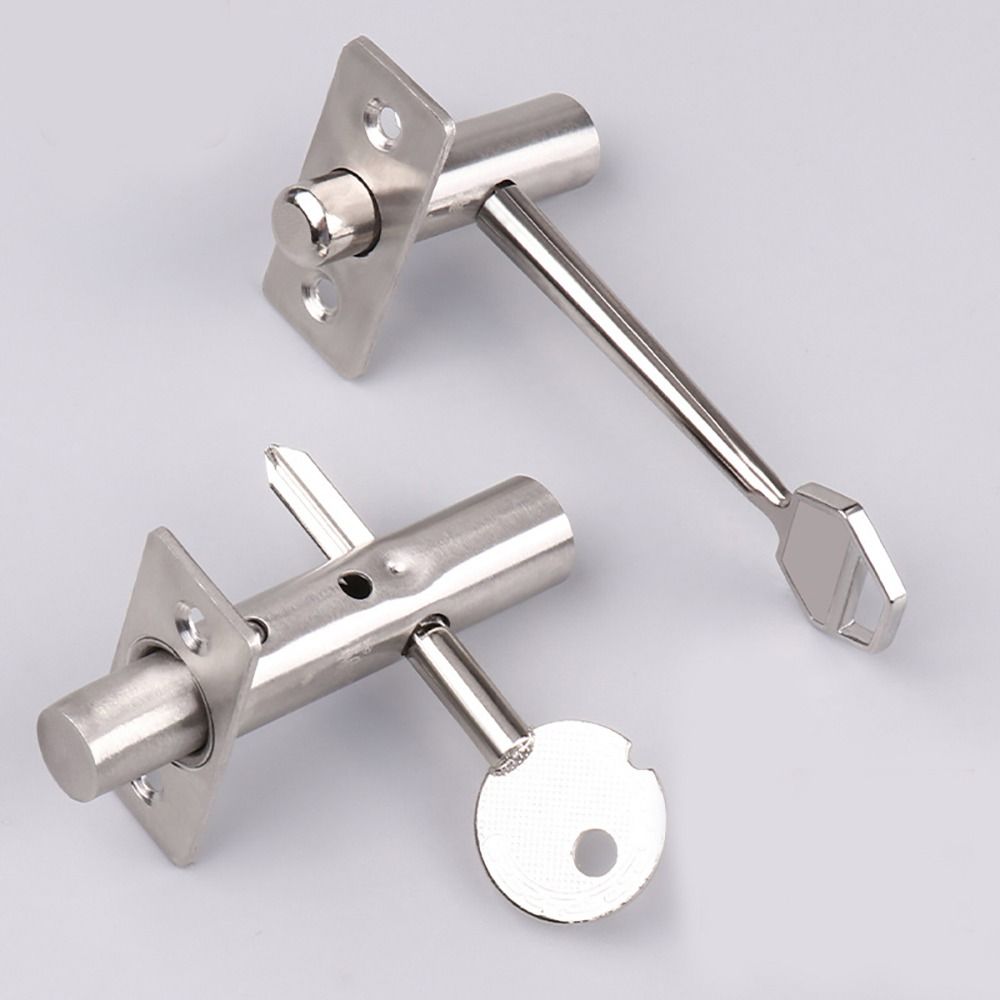 Stainless Steel Invisible Door Lock Simple Privacy Lockset Easy Install Manager Lock