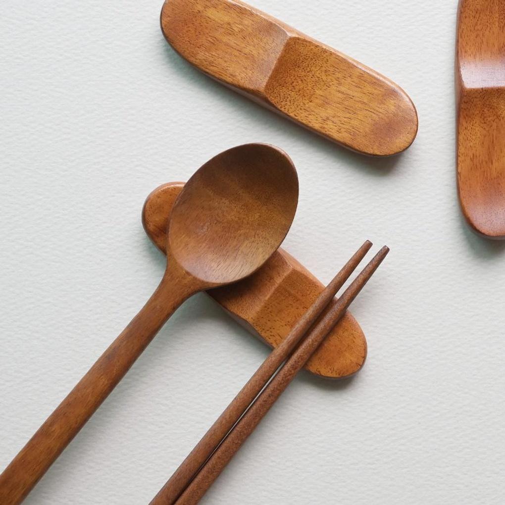 Romwood Rosewood Wooden Spoon Rest Round