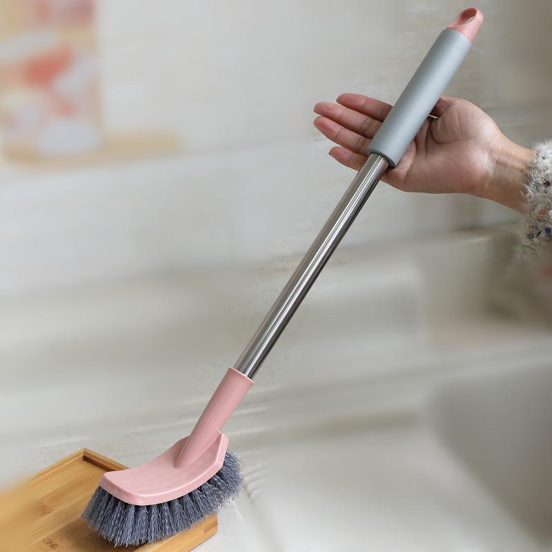 Long Handle No Dead Corner Toilet Cleaning Brush for Squat Toilets and Floors