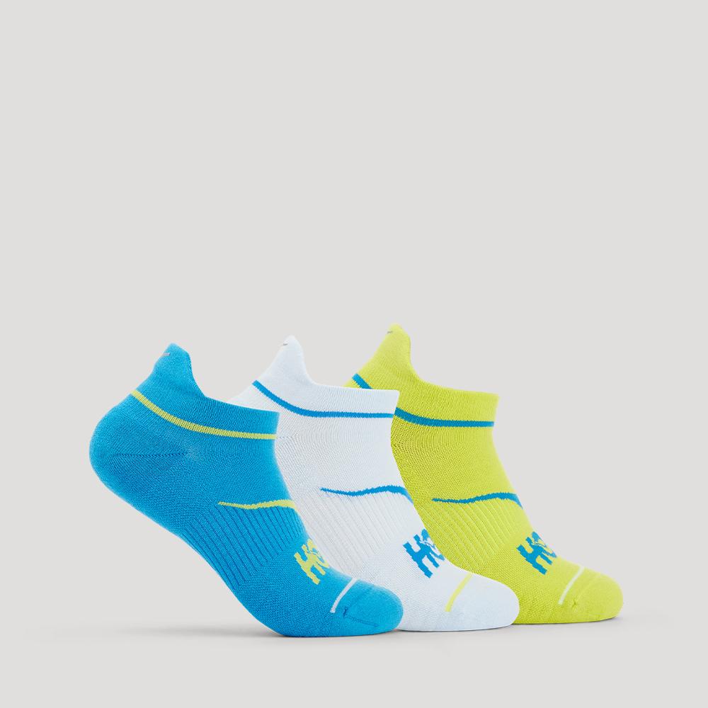 [hoka] Hoka Unisex No-Show Run Socks 3 Pack 1122930-DBIWE S