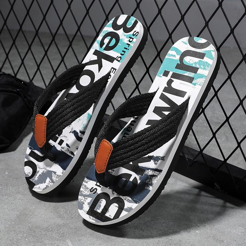 

2025 шлепанцы мужские летние для улицы нескользящие и износостойкие новые повседневные универсальные уличные шлепанцы мужские 39 светло-синий