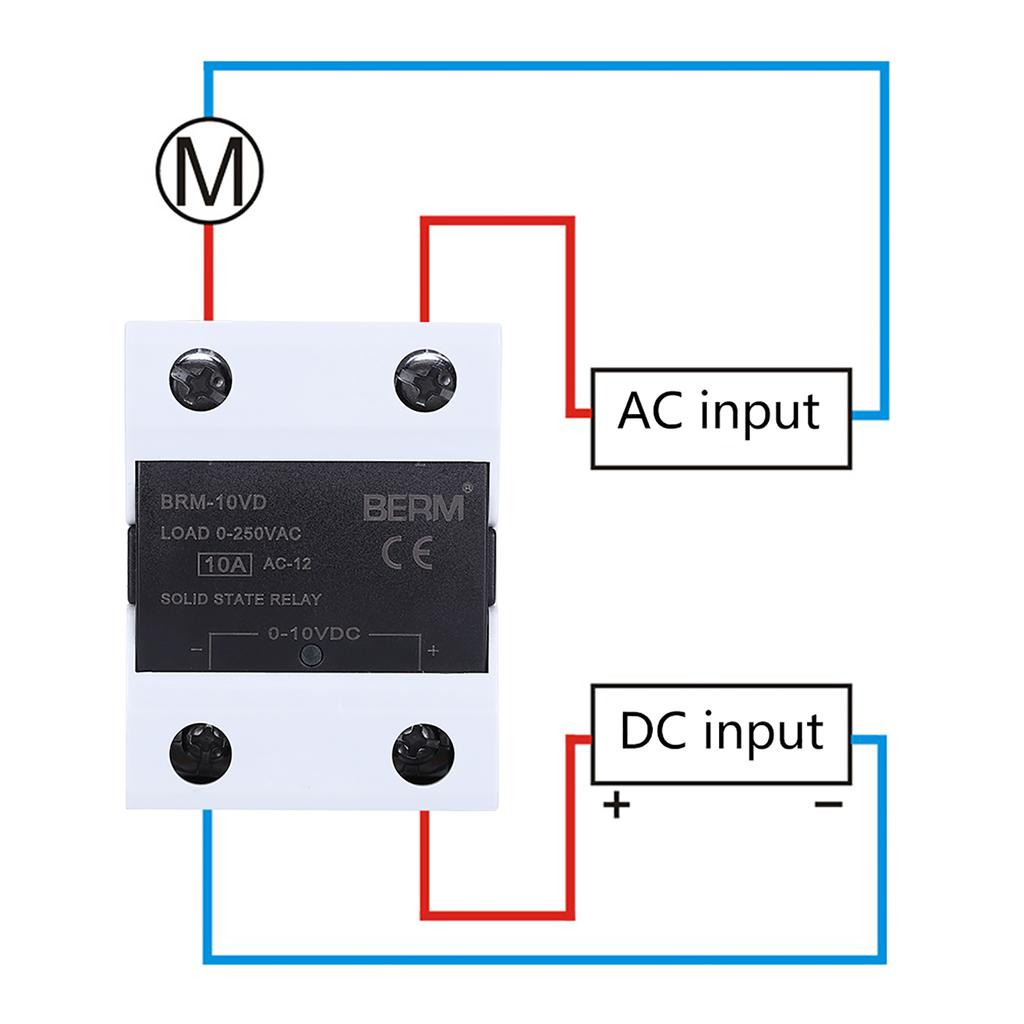 BERM Solid State Relay SSR with LED Light Tube State Indication 420mA 0250VAC