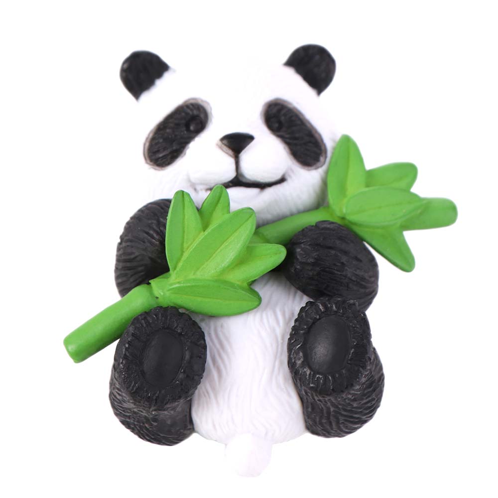 8pcs Cartoon Panda Ornament Lifelike Animal Statues Garden Decor Panda Statue  Office