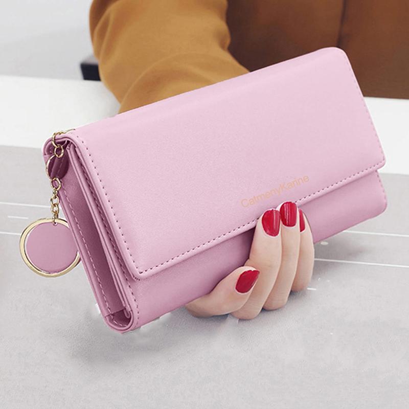 New Fashion Women Wallets Long Style Multi-functional Purse Fresh PU Leather Female Clutch Card Holder
