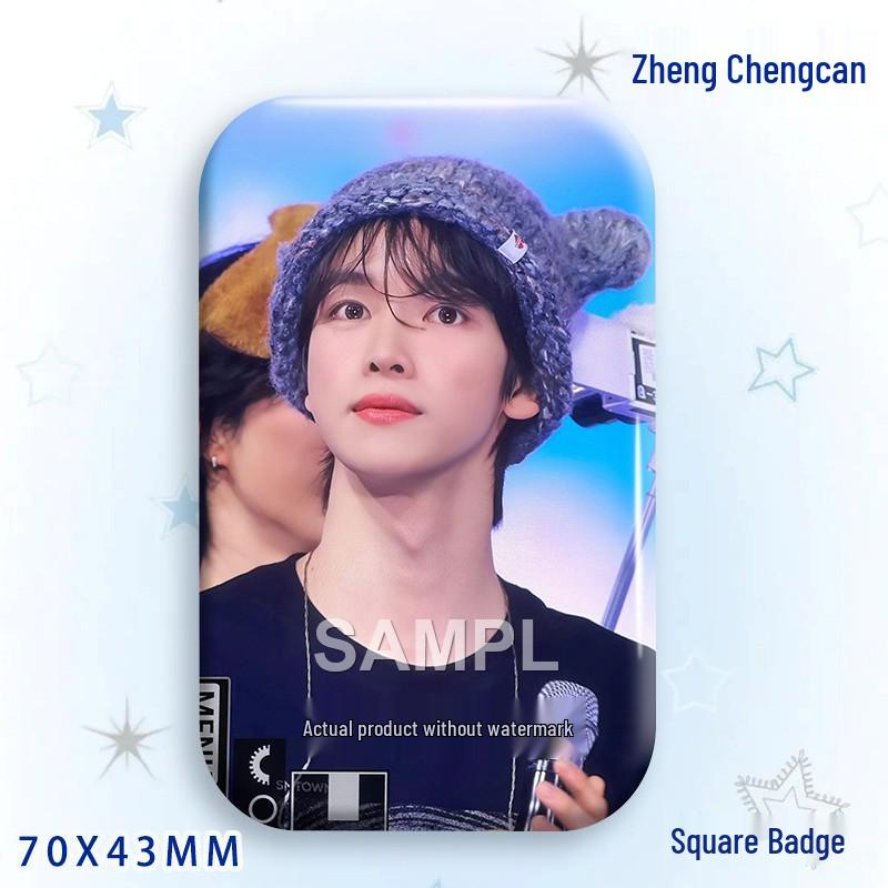 Zheng Chengcan Concert Star Badge & Laser Sticker Pin Brooch