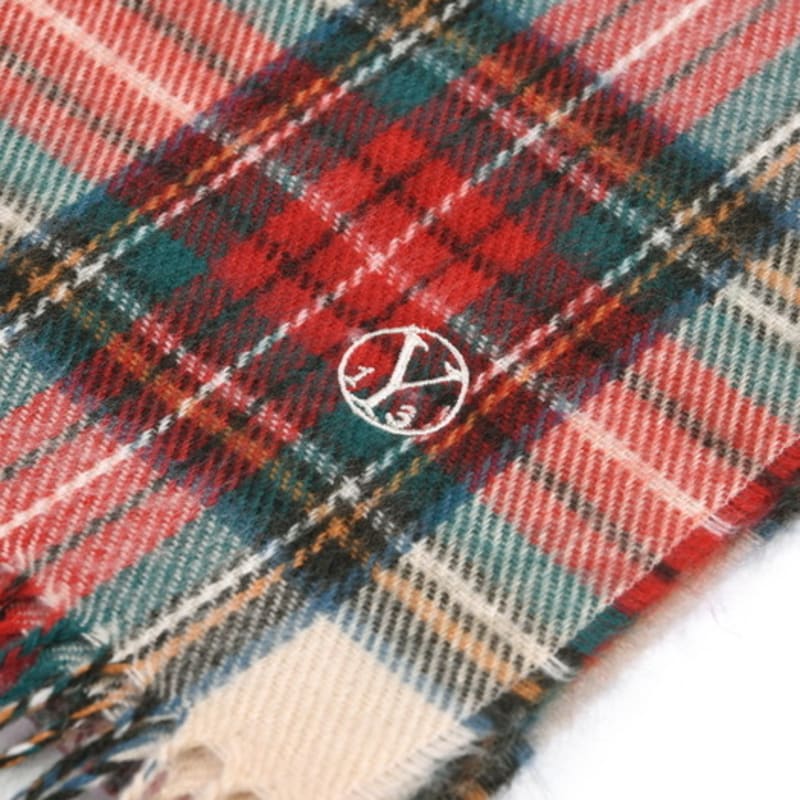 YAN13 RETRO CHECK MUFFLER_BEIGE