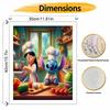 Disney Lilo & Stitch Cooking DIY Painting Kit Classic Style Home Decor Craft Gift Idea Wall Art Paint By Numbers Canvas Home Decoration