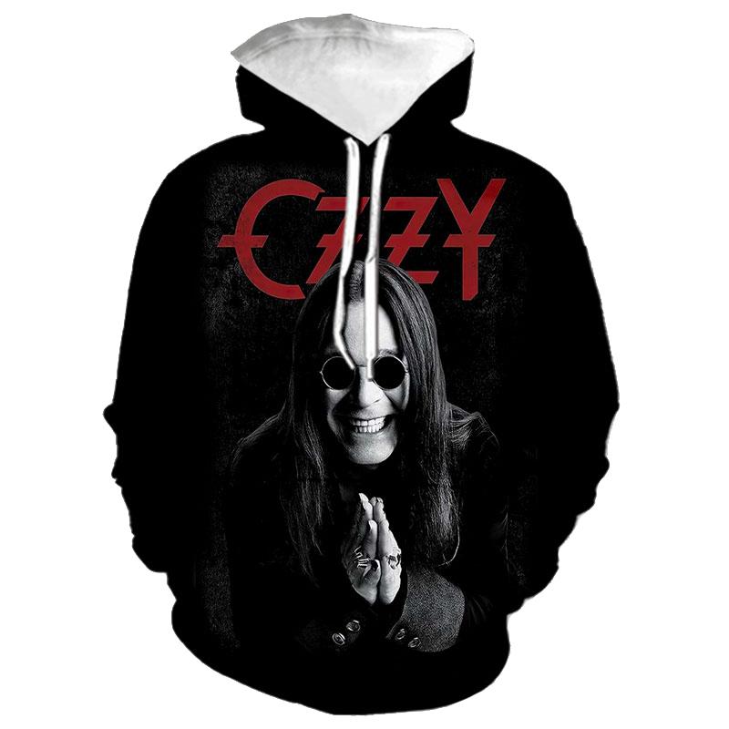Neue Ozzy Osbourne Hoodies 3D-Druck Herren Damen Übergroße Kapuzenpullover Harajuku Pullover Lässige Oberteile Trainingsanzüge Herrenbekleidung