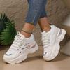 Fashion 2025 NEW Women's Shoes Spring Autumn Lined Top Sport Shoes Inner Heightening Rubber Sole Comfortable Casual Footwear