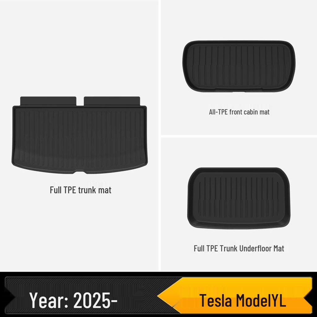 All-TPE Floor Mats Fit Tesla Model Y and YL, Designed As Durable, Injection-molded Car Floor Mat Accessories.