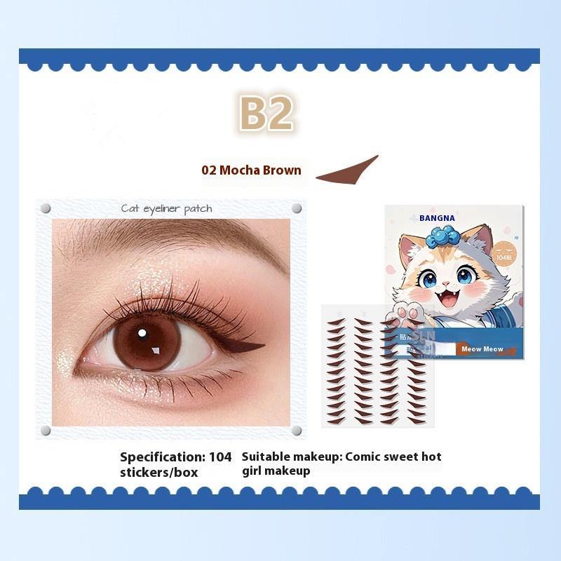 104/120/128Pcs Eyeliner Seal Sticker Water Resistant Sweat Resistant Fitting Swollen Eye Blister Adjusting Eye Eyeliner Patch