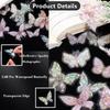3D Holographic Butterfly Stickers 20PCS Ice Crystals Shiny Butterflies PET Stickers Retro DIY Handbook Scrapbooking Label Diary