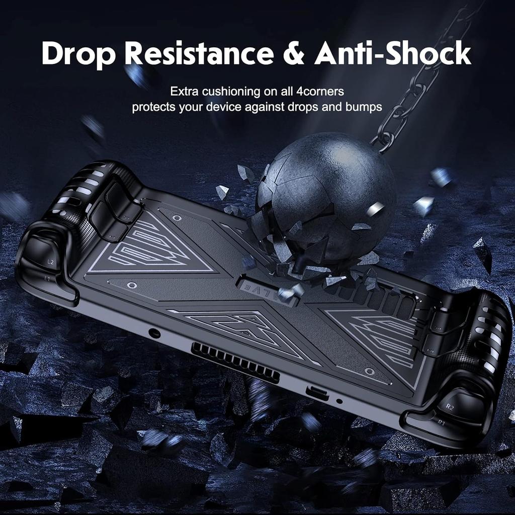 X Textur Steam Deck Schutzhülle Weiche TPU Hülle Stoßdämpfung Kratzfest Schale Kühl Langlebige Haut Ergonomie Rutschfester Griff