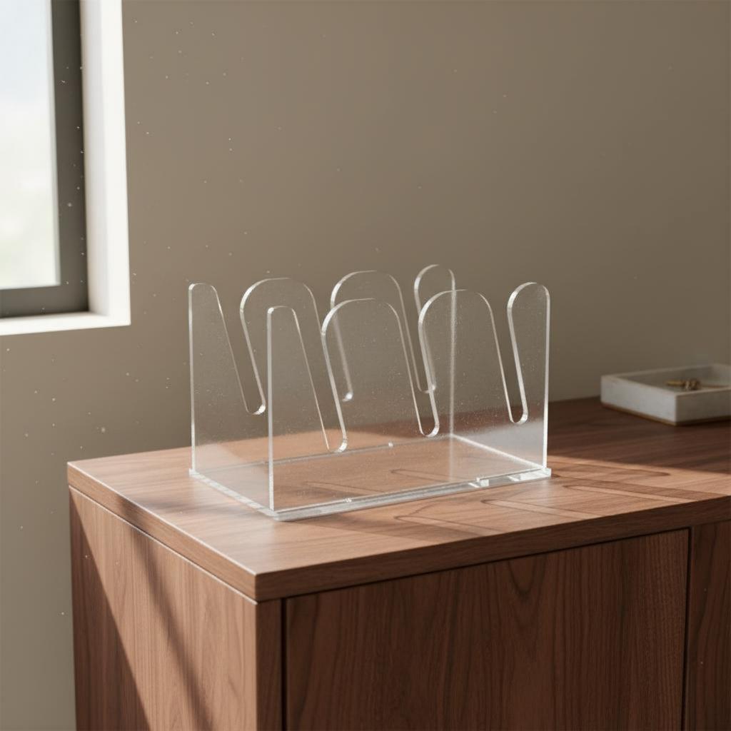 Acrylic Hat Organizer Minimalist Design Acrylic Cap Stand Baseball Cap Organizer Space-Saving Storage Item Transparent