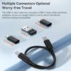 60W USB C To USB Type C Cable 4 in 1 Data Cord Set Box For iPhone Xiaomi POCO Micro USB Type C Cable OTG Kit With Phone Holder