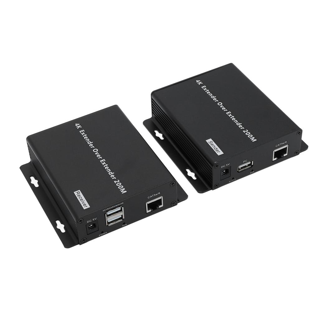 4K HD Extender Plug and Play 3840 X 2160 30HZ KVM HD Ethernet Extender For Monitoring