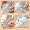 No-Tie Buckle Shoelaces White Elastic Stretch Flat Sports Laces for Adults and Kids No-Tie Fixing Magic Strap