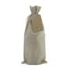 10 Pieces Burlap Wine Bags Jute Wine Bottle Bags with Drawstrings Reusable Gift Bags with Tags for Party Blind Tasting Birthday