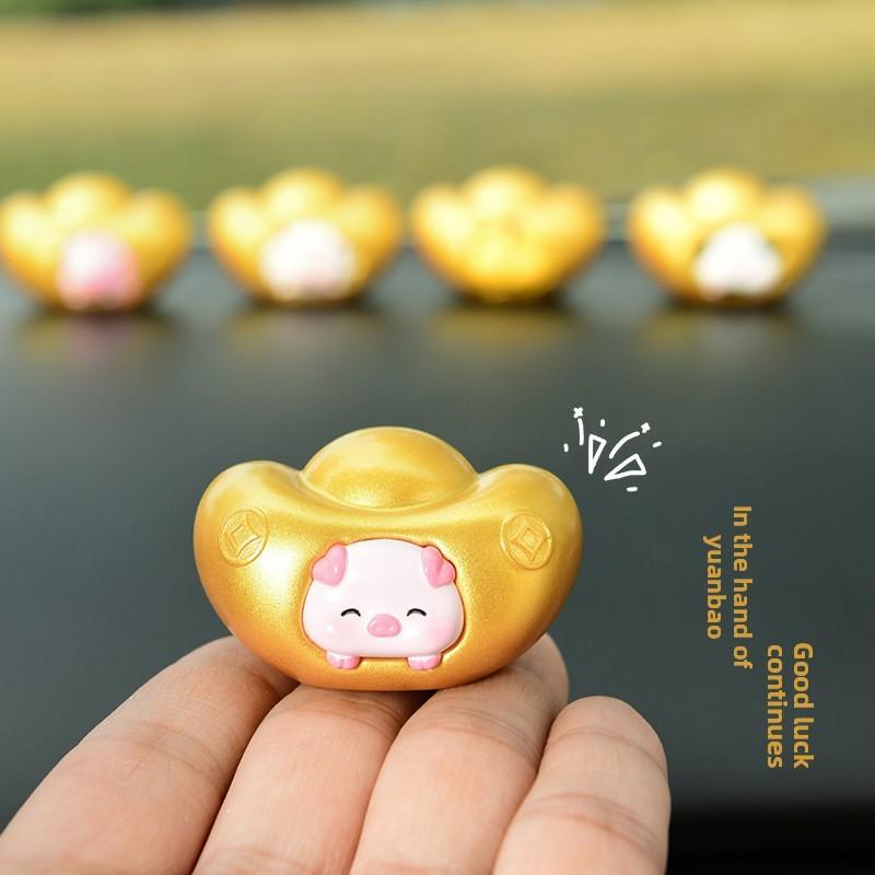 Zodiac Animal Resin Car Ornaments With Decorative Function For Chinese New Year Celebration
