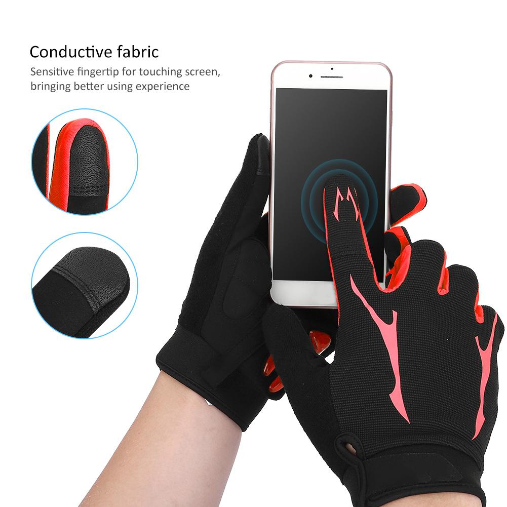 1 Pair Outdoor Unisex Cycling Gloves Breathable Touch Screen Nylon Mountain Bike Gloves