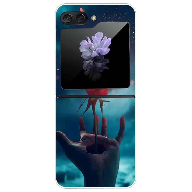 Clear Phone Case For Samsung Galaxy Z Flip7 Fashion Hard PC Silicone Cover For Galaxy Z Flip 7 5G ZFlip7 Transparent Protector