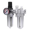 Air Compressor Filter Regulator Combo 1 4in SFC200 Aluminum Alloy Oil Water Separator Semi Auto Drain for Auto Repair