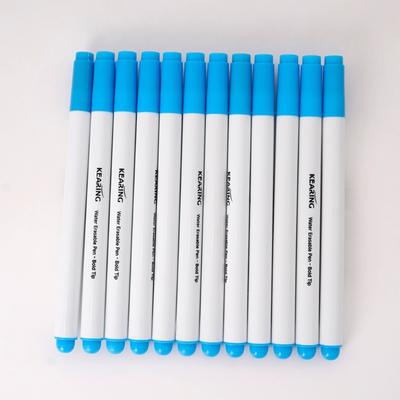 10Pcs Water Erasable Fabric Marker 1.0mm Broad Tip Water Soluble Fabric Marking Pen for Clothing Tailoring Sewing Craft