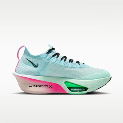 Women's Sneakers Nike Air Zoom Alphafly Next% 3 Glacier Blue Mint Foam Green Shock Black (Women's)
