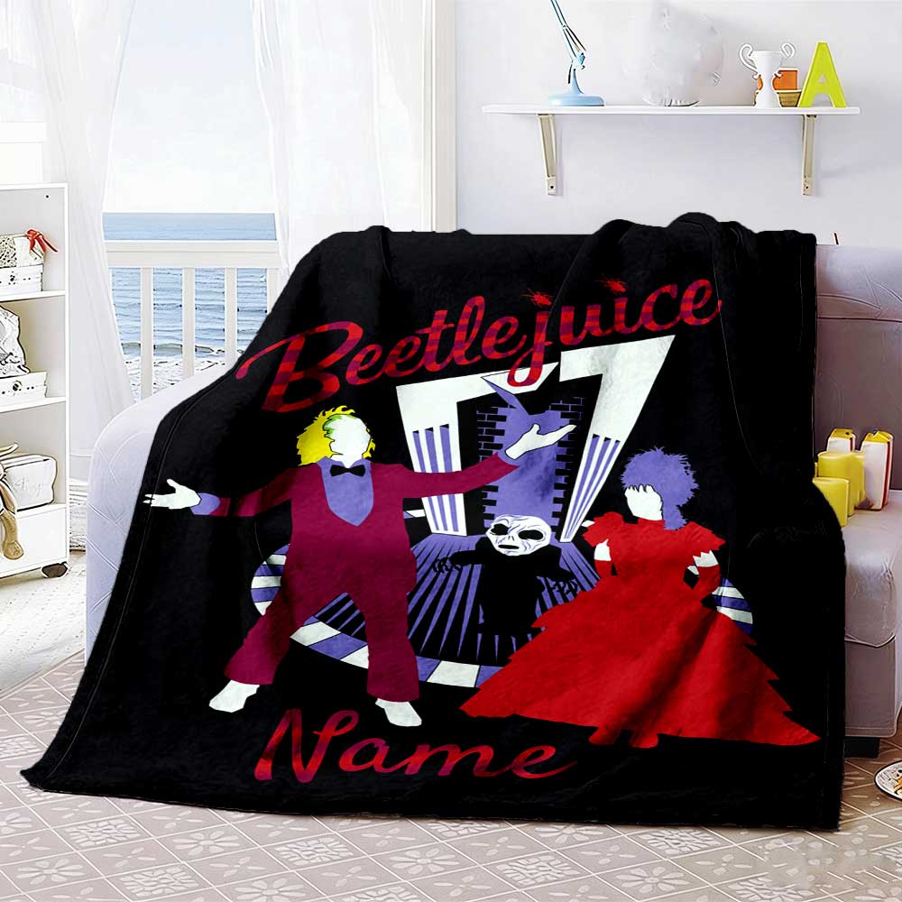 Warner (4) Customize Your Name Blanket Cozy Customizable Blanket Comfortable Suitable for Sofa Office Chair Home Decor Couch Ideal for All Seasons