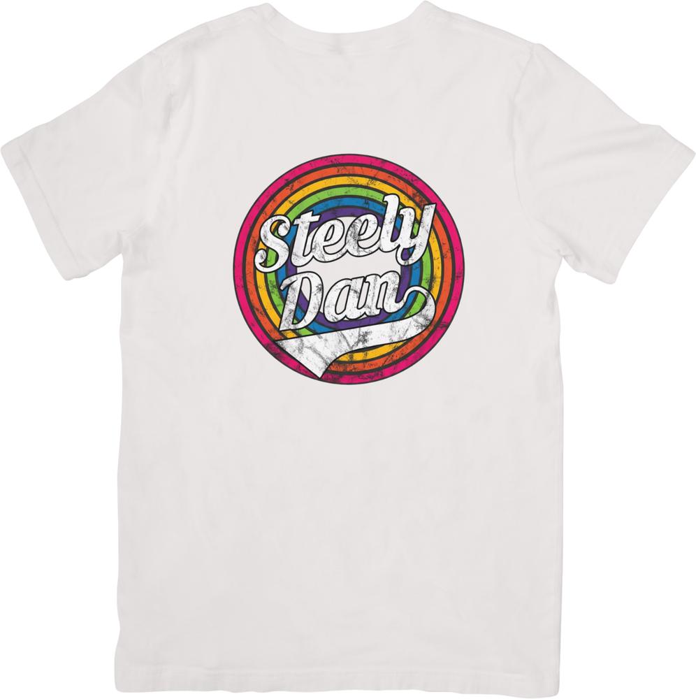 Steely Dan Vintage Retro Passform für Unisex Damen Qualitäts-Baumwoll-T-Shirts
