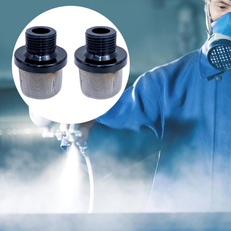 Replacement 3/4in NPT Thread 35Mesh Airless Sprayer Inlet Filters Durability Stainless Steel Filter For Painting Tool