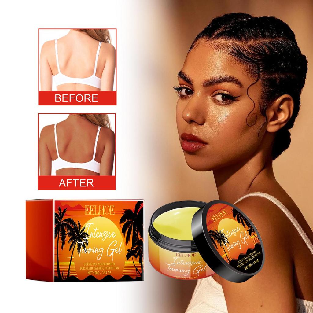 EELHOE Tanning Treatment Gel Summer Beach Seaside Quick Tan Bronze Natural Refreshing Moisturizing
