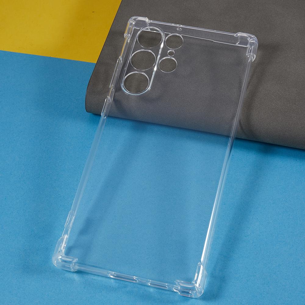 

For Samsung Galaxy S22 Ultra 5G Soft TPU Case Reinforced Corner Anti-drop Clear Phone Cover A