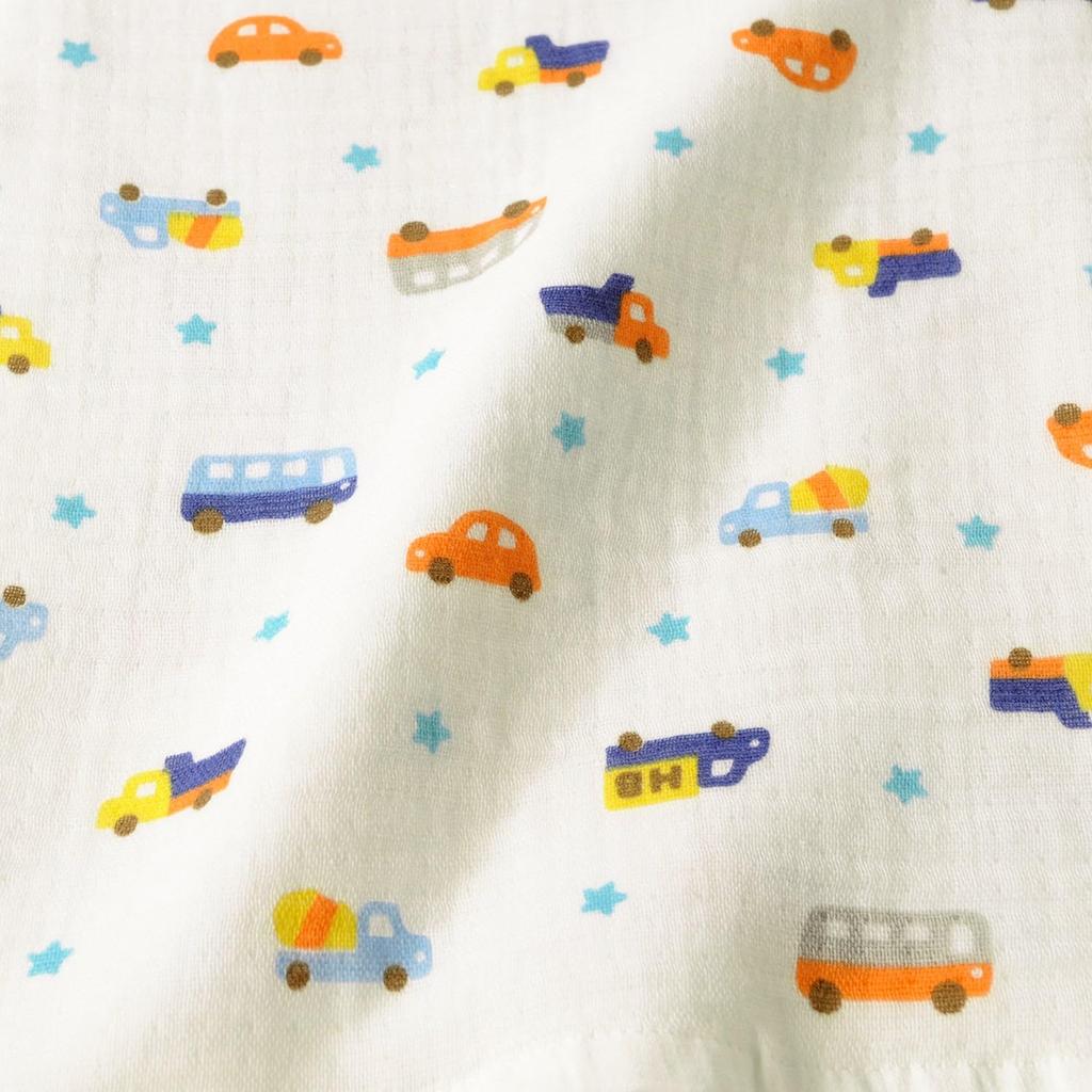 MIKI HOUSE HOT BISCUITS Gauze Bath Towel Gift Set for Boys and Baby Baby White x Box Size Set, Girls, Clothes, Gift, Blue, Included, Unavailable,