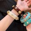Bohemian Shell Resin Braclets For Women Geometric Hyperbole Vintage Bangles Jewelry Fashion Elegant Acrylic Pulseras
