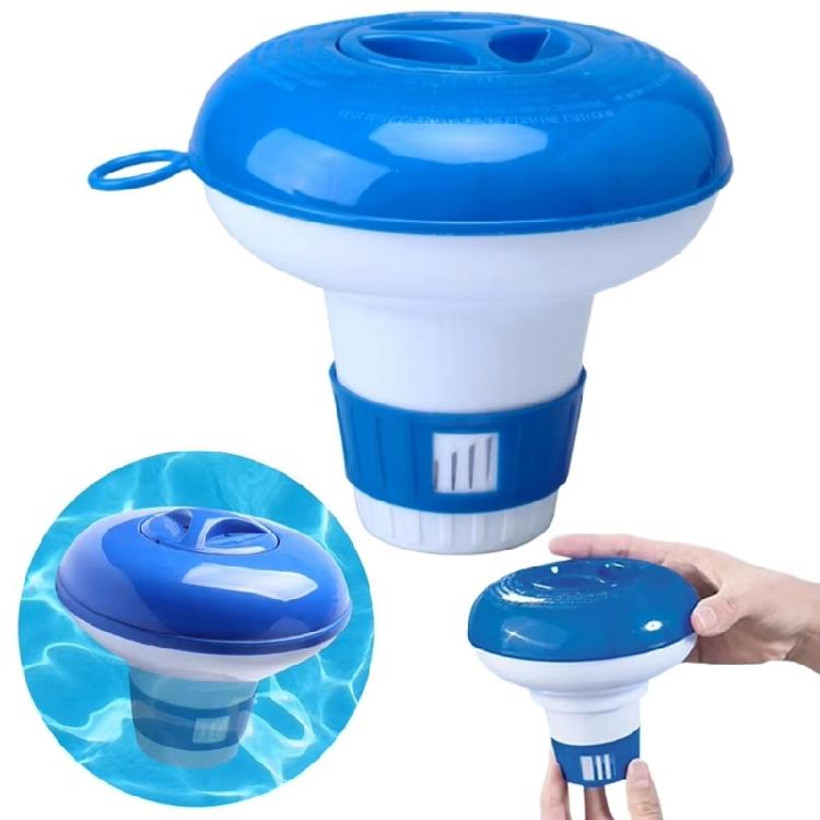 Automatic Adjustable Pool Chlorine Tablet Dispenser Floating Device For Home Pools And Public Swim Areas