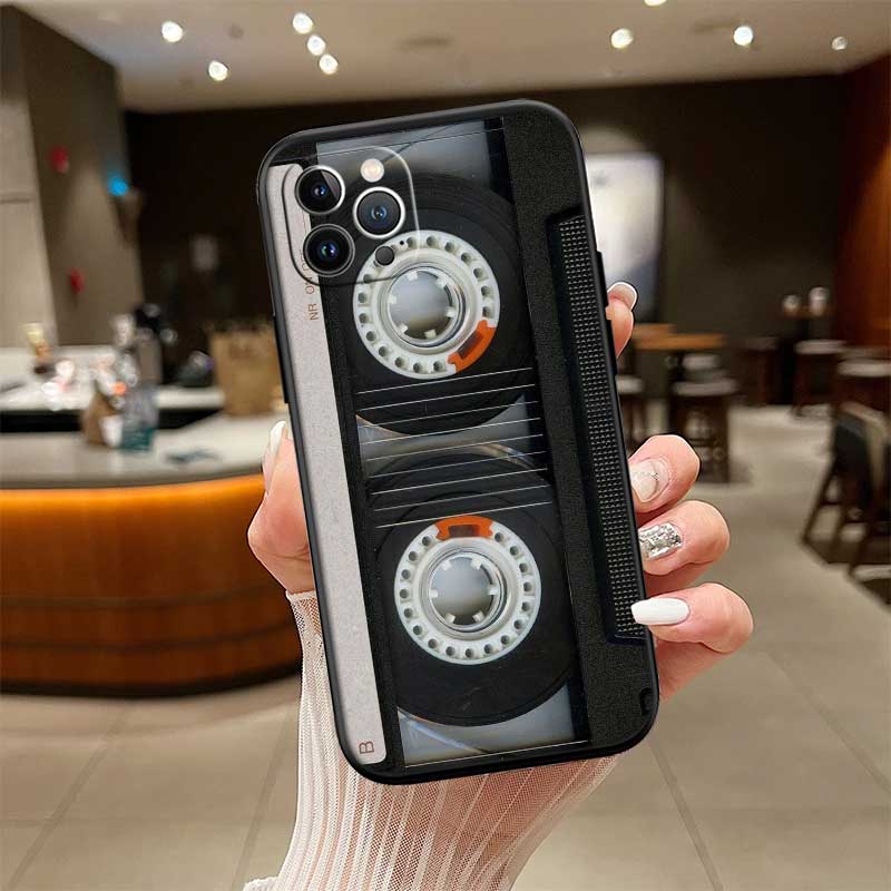 Cassette Vintage Tape Case for Samsung Galaxy M06 M15 M16 M35 M55 M56 A36 A42 A50 A50S A51 A52 A32 A33 A05 A05S A06 A16 A20