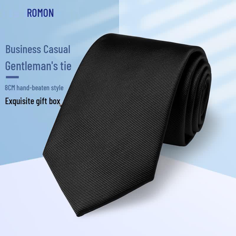 Luomeng Men s Solid Color Business Tie 8cm